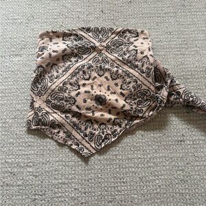 Paisley Print Bandana Scarf Top